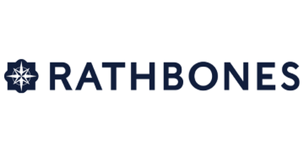 Rathbones logo features simple, elegant text in dark blue. The company name is prominent, with "Established 1742" beneath it, suggesting a long history in its field.